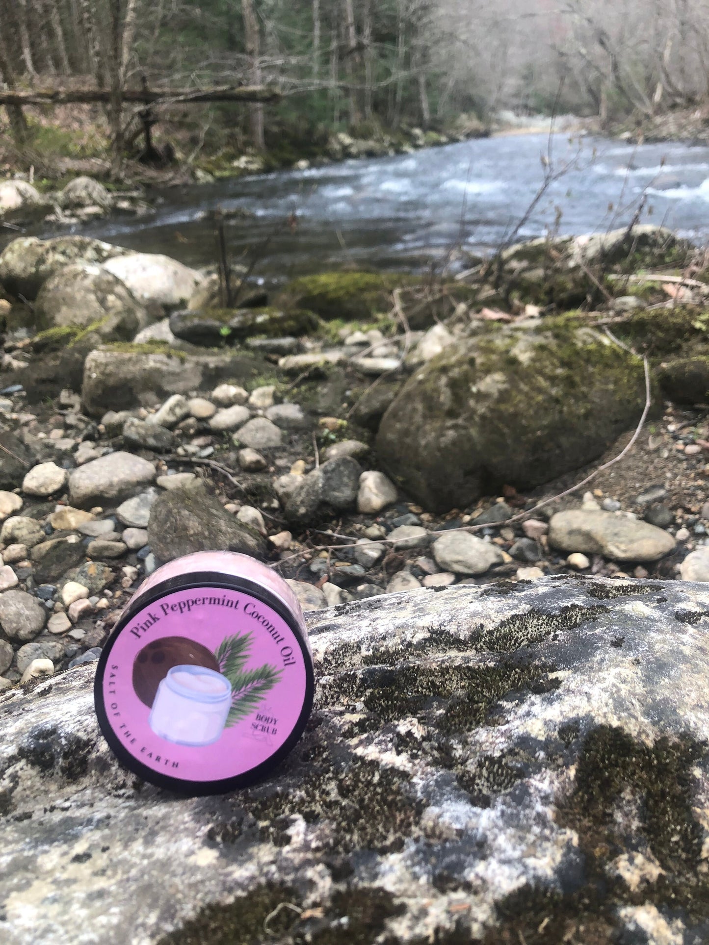 Pink Peppermint Coconut Oil Body Scrub